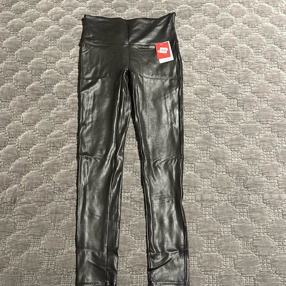 SPANX Faux Leather Leggings